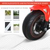 HOMCOM Dětská motorka s hudbou pro děti od 18 do 36 měsíců, bílá, 74x39x48 cm, stabilní a bezpečná pro batolata | Aosom.de