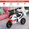 HOMCOM Dětská motorka s hudbou pro děti od 18 do 36 měsíců, bílá, 74x39x48 cm, stabilní a bezpečná pro batolata | Aosom.de
