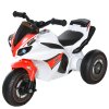 HOMCOM Dětská motorka s hudbou pro děti od 18 do 36 měsíců, bílá, 74x39x48 cm, stabilní a bezpečná pro batolata | Aosom.de