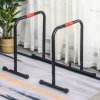 HOMCOM Dip Bar Fitness Push Up Dip Station multifunkční nastavitelná z oceli černá 94/102 x 62 x 73 cm pro efektivní silový trénink | Aosom.de