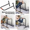 HOMCOM Dip Bar Fitness Push Up Dip Station multifunkční nastavitelná z oceli černá 94/102 x 62 x 73 cm pro efektivní silový trénink | Aosom.de