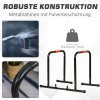 HOMCOM Dip Bar Fitness Push Up Dip Station multifunkční nastavitelná z oceli černá 94/102 x 62 x 73 cm pro efektivní silový trénink | Aosom.de