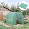 Polyethylenová fólie Outsunny, 3x2x2m, náhradní fólie se 6 okénky, pro zahradní tunel, skleník, polytunel, skleníková fólie, zahradní fólie | Aosom