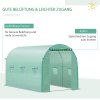 Polyethylenová fólie Outsunny, 3x2x2m, náhradní fólie se 6 okénky, pro zahradní tunel, skleník, polytunel, skleníková fólie, zahradní fólie | Aosom