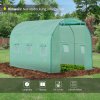 Polyethylenová fólie Outsunny, 3x2x2m, náhradní fólie se 6 okénky, pro zahradní tunel, skleník, polytunel, skleníková fólie, zahradní fólie | Aosom