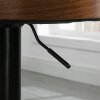 HOMCOM sada 2 barových židlí otočné barové židle s podnožkou výškově nastavitelné imitace kůže dřevo 48 x 49,5 x 76-96 cm do kuchyně a baru | Aosom.de