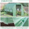 Fóliový skleník Outsunny 2,95x2x2m, tunelový, průchozí se 6 okny UV ochrana pro pěstování rostlin na zahradě | Aosom.de