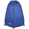 Outsunny Pop up WC stan, 120 x 120 x 190 cm, Mobilní kempingový sprchový stan, Převlékací stan s vnitřní kapsou, Sprchový kout, Polyester， Tmavě modrá| Aosom