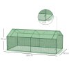 Outsunny polytunelový skleník s oknem Skleník na rajčata Studený rám 180 x 90 x 70 cm Zelený | Aosom