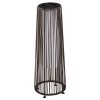 Solární lampa Outsunny, zahradní lampa, ratanové solární světlo, automatické LED, hnědá, 21,5 x 21,5 x 61 cm | Aosom