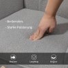 HOMCOM Houpací křeslo Houpací křeslo Akcentní křeslo Křeslo do obývacího pokoje Relaxační křeslo, nosnost do 120 kg, berberské rouno, světle šedá 71 x 92 x 101 cm | Aosom