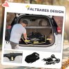 PawHut kočárek pro psy 3 v 1, do 15 kg, skládací, s brzdami, okénko ze síťoviny, autosedačka, polštářek, přepravní taška, kočárek pro kočky, polyester, černý| Aosom