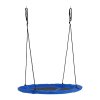 Outsunny Ø110cm venkovní hnízdo, do 150 kg, nastavitelná dětská houpačka, ocel, modrá | Aosom.de