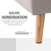 HOMCOM Rohová sedací souprava Rohová sedací souprava ve tvaru L, rohová sedací souprava, sedací souprava s lehátkem pro 3 osoby, látková sedačka do obývacího pokoje, světle šedá| Aosom