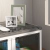 Úložný box Outsunny truhla 69L stohovatelný úložný box s kolečky skládací úložný box s pětistranným přístupem v bílé barvě | Aosom.de