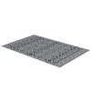 Venkovní balkonový koberec Outsunny, voděodolný, geometrický, šetrný k životnímu prostředí, pro kempování a terasu, výška: 3 mm, černý+šedý, 182 x 274 cm | Aosom