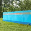 Outsunny kempingová zástěna proti větru se 4 panely a oknem, 725 x 140 cm, modrá, včetně tašky na pláž a kempování | Aosom.de