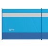 Outsunny kempingová zástěna proti větru se 4 panely a oknem, 725 x 140 cm, modrá, včetně tašky na pláž a kempování | Aosom.de