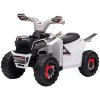 HOMCOM dětská elektrická čtyřkolka Mini elektrická čtyřkolka 6V s funkcí jízdy vpřed a vzad pro děti 1,5-3 roky 2,5 km/h v bílé barvě | Aosom.de