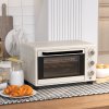 HOMCOM Mini trouba 21L Pizza Mini trouba Plech na pečení Plech na drobky 1400W Pultová trouba 1h Časovač 100-230°C Kovový krém | Aosom