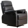 HOMCOM TV křeslo nastavitelné ergonomické polohovatelné křeslo pohovka křeslo imitace kůže hnědá 75x92x99cm ideální do obývacího pokoje a domácí kanceláře | Aosom.de