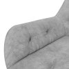 Otočná židle Vinsetto s nastavitelnou výškou, ergonomická pracovní židle se sametovým vzhledem ve světle šedé barvě do obývacího pokoje a kanceláře | Aosom.de
