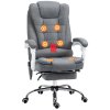 Kancelářská židle Vinsetto s masážní funkcí, výškově nastavitelná, ergonomická kancelářská židle s funkcí polohování, vyhřívání, podnožka| Aosom