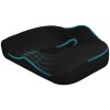 HOMCOM Ortopedický sedák Ergonomický sedák na kancelářskou židli, do auta a podobně, polštářek na kostrč z paměťové pěny na kostrč, ischias, hemoroidy, úleva od bolesti zad, černý | Aosom