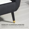 HOMCOM Luxusní sedací lavice Čalouněná lavice s úložným prostorem Područky Truhlicová lavice Sametový polyester kaučukovník Tmavě šedá 107 x 42 x 65 cm | Aosom