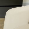 HOMCOM houpací křeslo, houpací křeslo se sametovým vzhledem, područky, křeslo s dřevěnými područkami, polohovací křeslo do obývacího pokoje, ložnice, béžové | Aosom