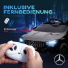 AIYAPLAY dětské elektrické autíčko 12V dětské autíčko s dálkovým ovládáním, hudba, elektrické vozidlo se světlem, připojení USB/MP3, funkce zpětného chodu, do 5 km/h, pro děti od 3 do 6 let, černá barva