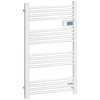 HOMCOM Ručníkový radiátor 540x960 mm Koupelnový radiátor 16 topných těles s ochranou proti přehřátí Nástěnný hliníkový Bílý pro koupelny |