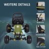 HOMCOM Dětské šlapací auto Go Kart s ruční brzdou od 3 let, zelené provedení 99x65x56cm pro venkovní zábavu |