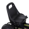 HOMCOM Dětské šlapací auto Go Kart s ruční brzdou od 3 let, zelené provedení 99x65x56cm pro venkovní zábavu |