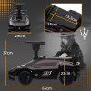 AIYAPLAY Bobby Auto s úložným prostorem, klaksonem a hudbou, jezdící auto pro děti ve věku 1,5-5 let Černá 65 x 29 x 37 cm