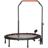 SPORTNOW mini trampolína s LCD monitorem Fitness trampolína 102 cm, 4cestně výškově nastavitelná řídítka do 100 kg pro efektivní trénink | Aosom.de