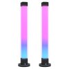 HOMCOM sada 2 stolních lamp, stolní lampa s aplikací a dálkovým ovládáním, synchronizace hudby, barevné režimy, časovač, chytrá noční lampa do obývacího pokoje, dětského pokoje, bílá