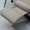 HOMCOM TV křeslo elektrické, s možností náklonu 145°, s funkcí polohování, boční tlačítka, podnožka, polohovací, koženka, 78 x 87 x 100 cm, šedá | Aosom