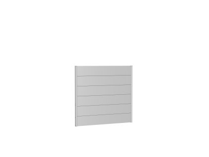 9003414159822 Sichtschutz Wandpaneele h135 b150 silber Rendering