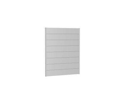 9003414160477 Sichtschutz Wandpaneele h180 b150 silber Rendering
