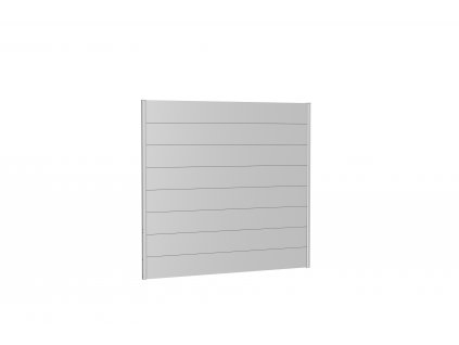 9003414160491 Sichtschutz Wandpaneele h180 b200 silber Rendering