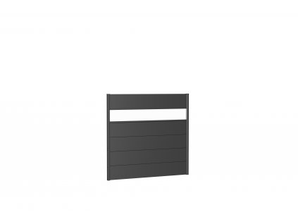 9003414159860 Sichtschutz Wandpaneele h135 b150 dunkelgrau Acrylglas Rendering