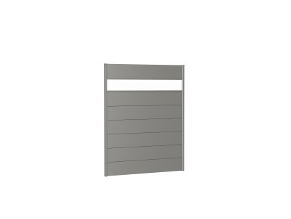 9003414160552 Sichtschutz Wandpaneele h180 b150 quarzgrau Acrylglas Rendering
