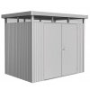 zahradni domek highline H2 stribrna, dvoukridly