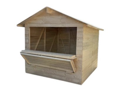 Dřevěný prodejní stánek 2,4m x 2,4m
