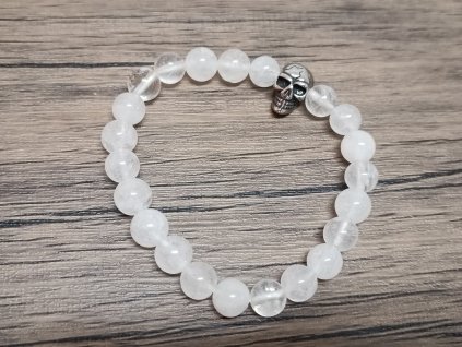 22676 2 naramek kristal 8mm lebka