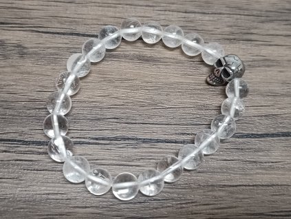 22943 2 naramek kristal extra 8mm lebka