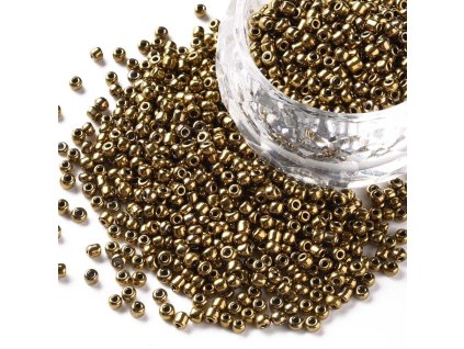 24488 rokajlove koralky kokosove hnede velikost 12 0 metalicke baleni cca 12 gramu