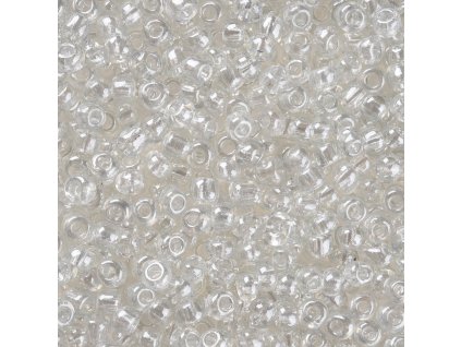 25577 3 rokajlove koralky cire velikost 8 0 transparentni leskle baleni cca 12 gramu