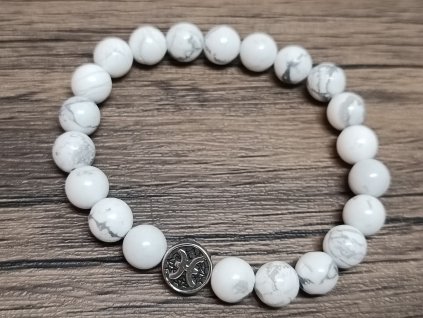 23489 3 naramek magnezit 8mm znameni ryby